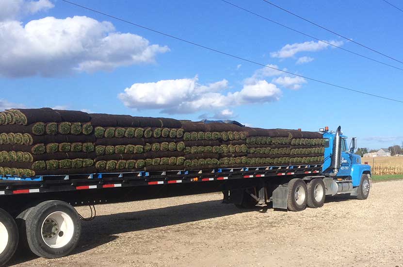 our farm truck sod delivery